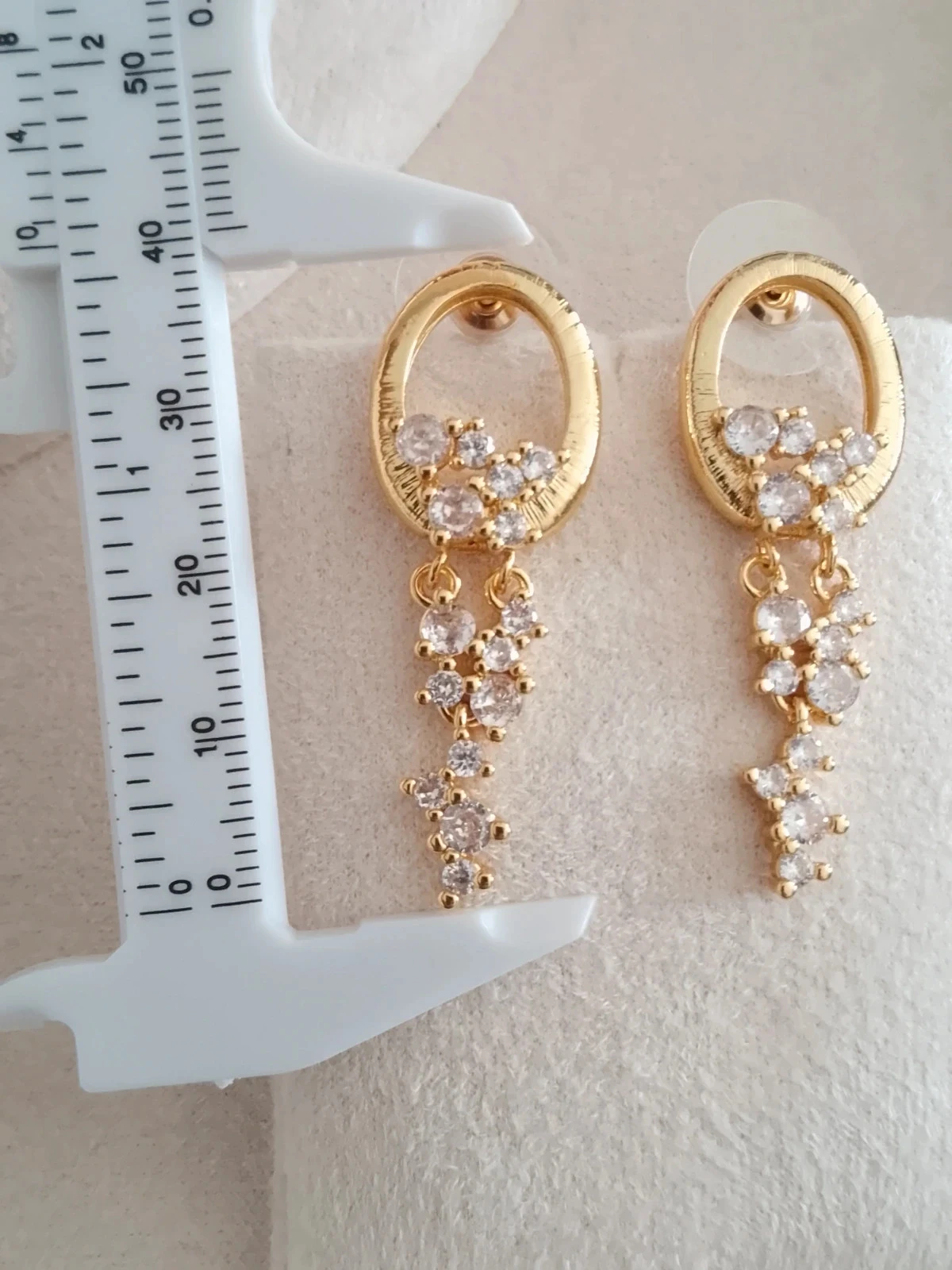 Pendientes bohemias cascadas de flores en circones – photo 2